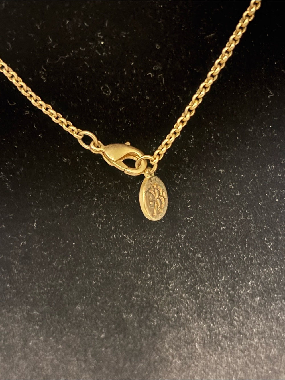 Gold Tone Heart Pavé Necklace - Women Jewelry - Picture 6 of 6
